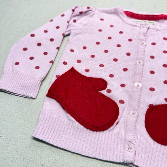 Cherokee Pink with Red Mittens & Polka Dots - Size 24months - Picture 2 of 16